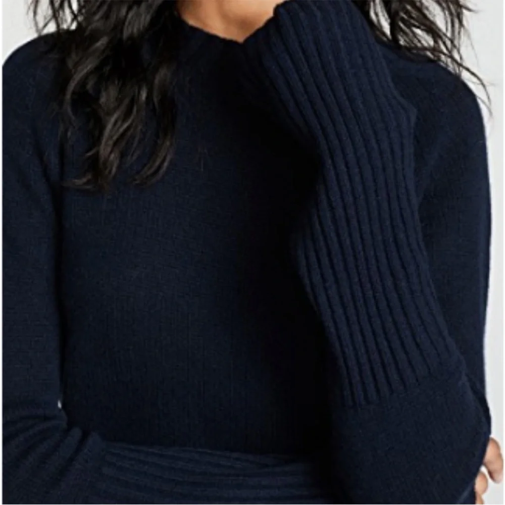360Cashmere Maikee Navy Cashmere Sweater Small